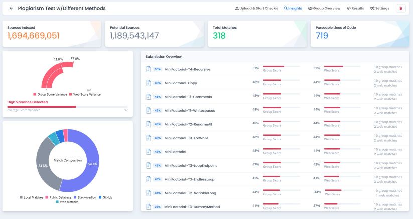 plagiarism checker for code