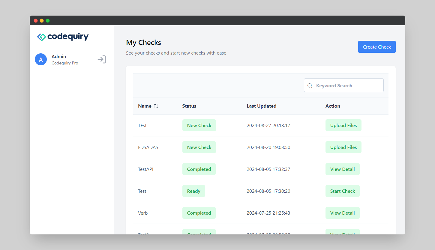 Codequiry - Desktop App for Code Plagiarism Checking